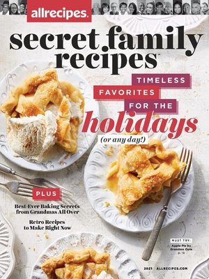 Cover image for allrecipes Secret Family Recipes: allrecipes Secret Family Recipes 2021
